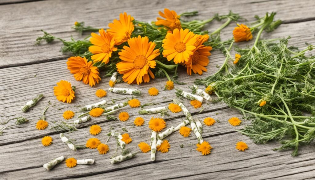 calendula-infused suppositories